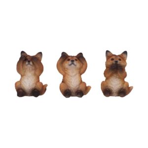 Statues renards les 3 sagesses.