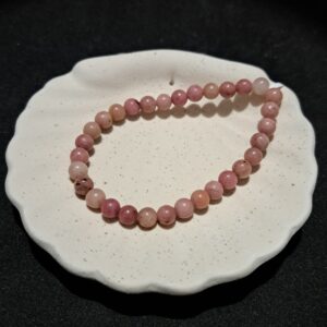 Bracelet perles Rhodonite - 6mm