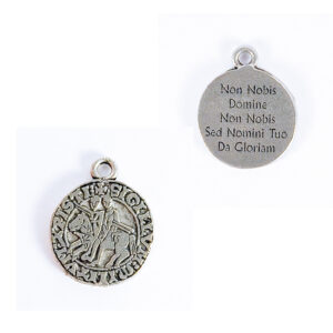 Collier Templier : Sceau Chevaliers "Non nobis"