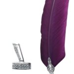 Kit de calligraphie plume violette.