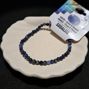 Bracelet perles Sodalite - 4mm