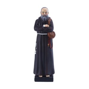 Statue Padre Pio (résine peinte) - 20cm