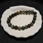 Bracelet perles Turquoise 'africaine' - 8mm