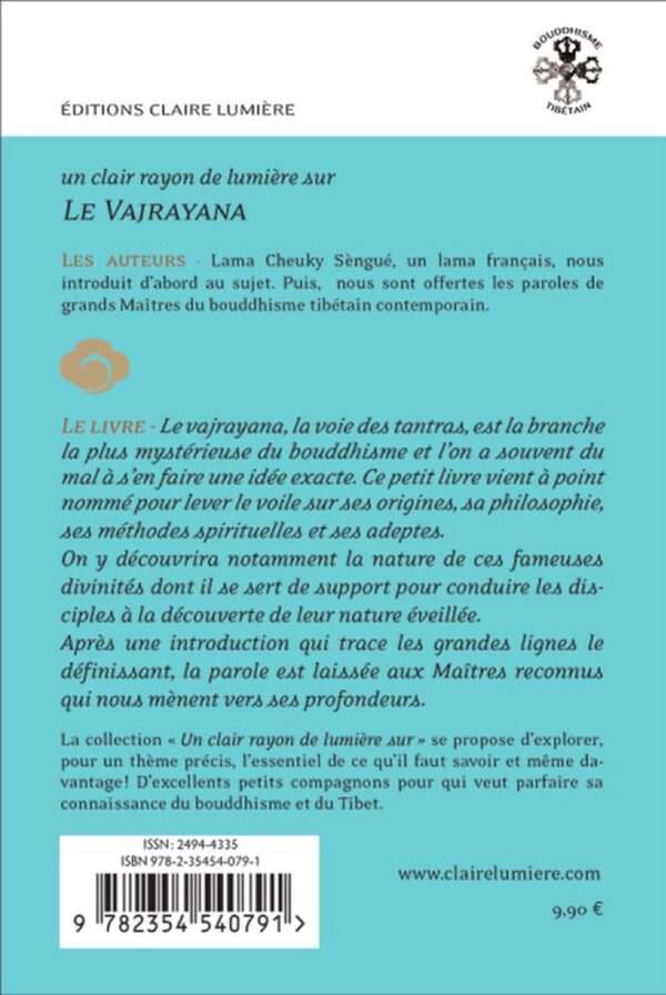 Livre le vajratana la voie des tantras.