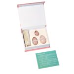 Coffret 3 Oeufs de Yoni : Quartz Rose.